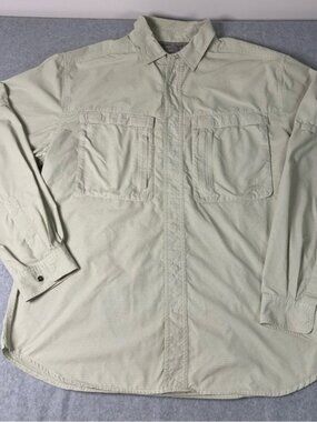 Exofficio Men's Insect Shield Sage Hiking or Fishing Button Down Shirt‎